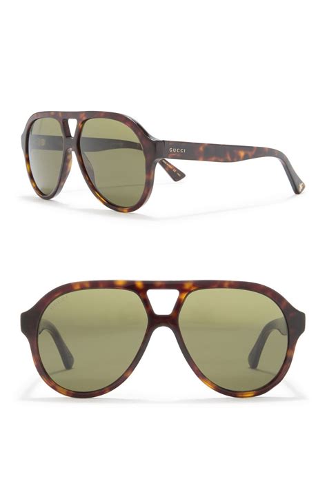 gucci 56mm aviator sunglasses.